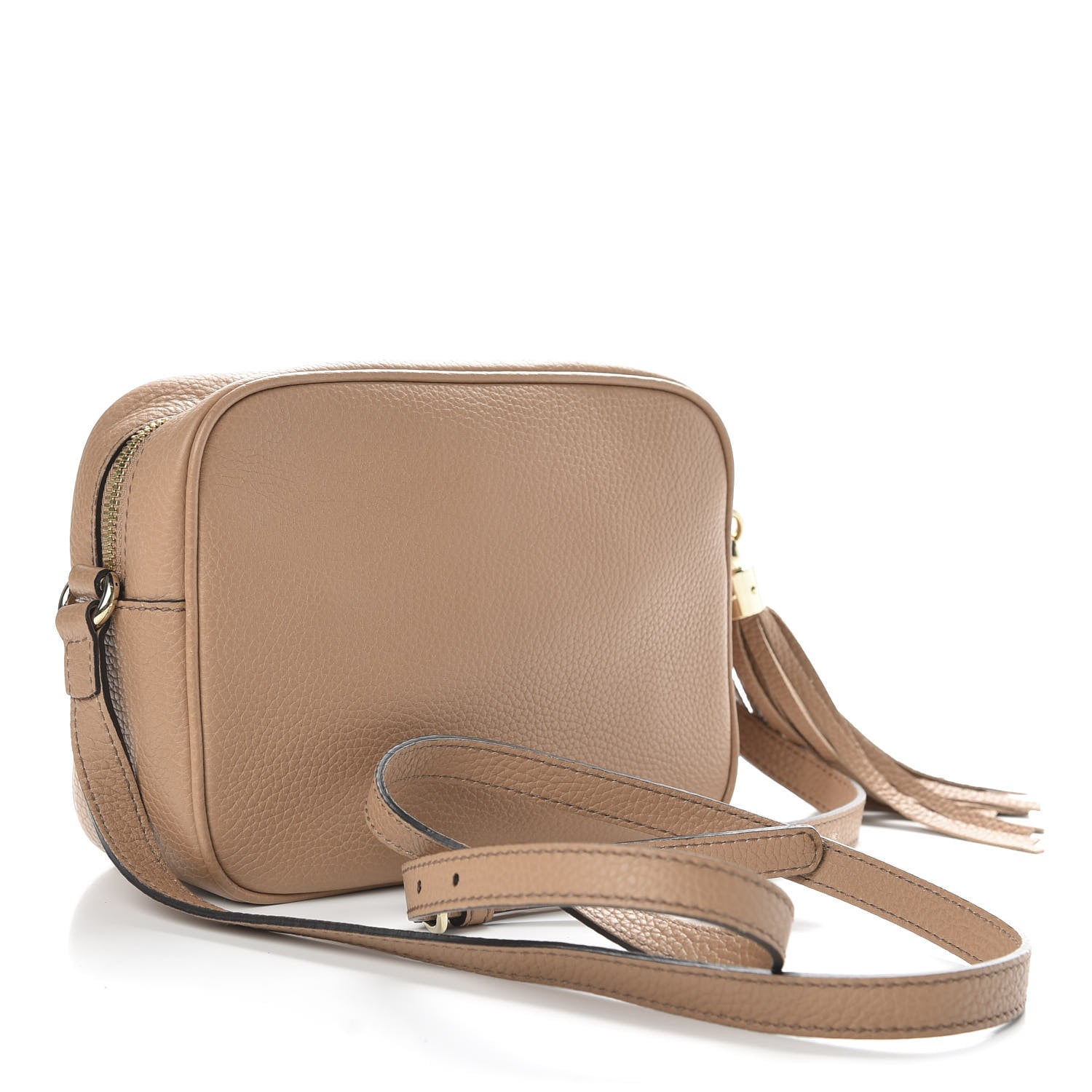 Gucci Pebbled Calfskin Small Soho Disco Bag Camelia 3 of 11