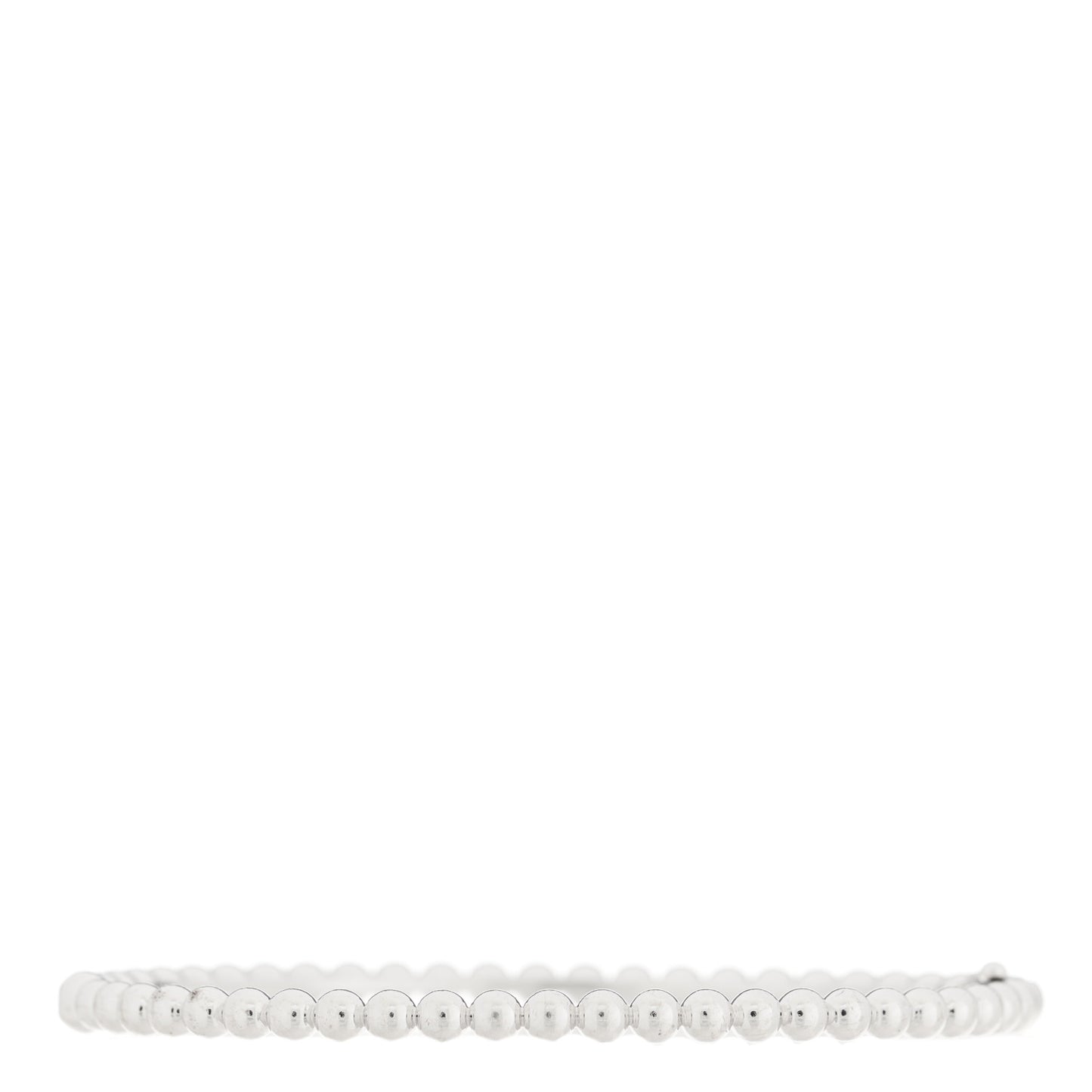 18K White Gold Perlee Pearls of Gold Bracelet S