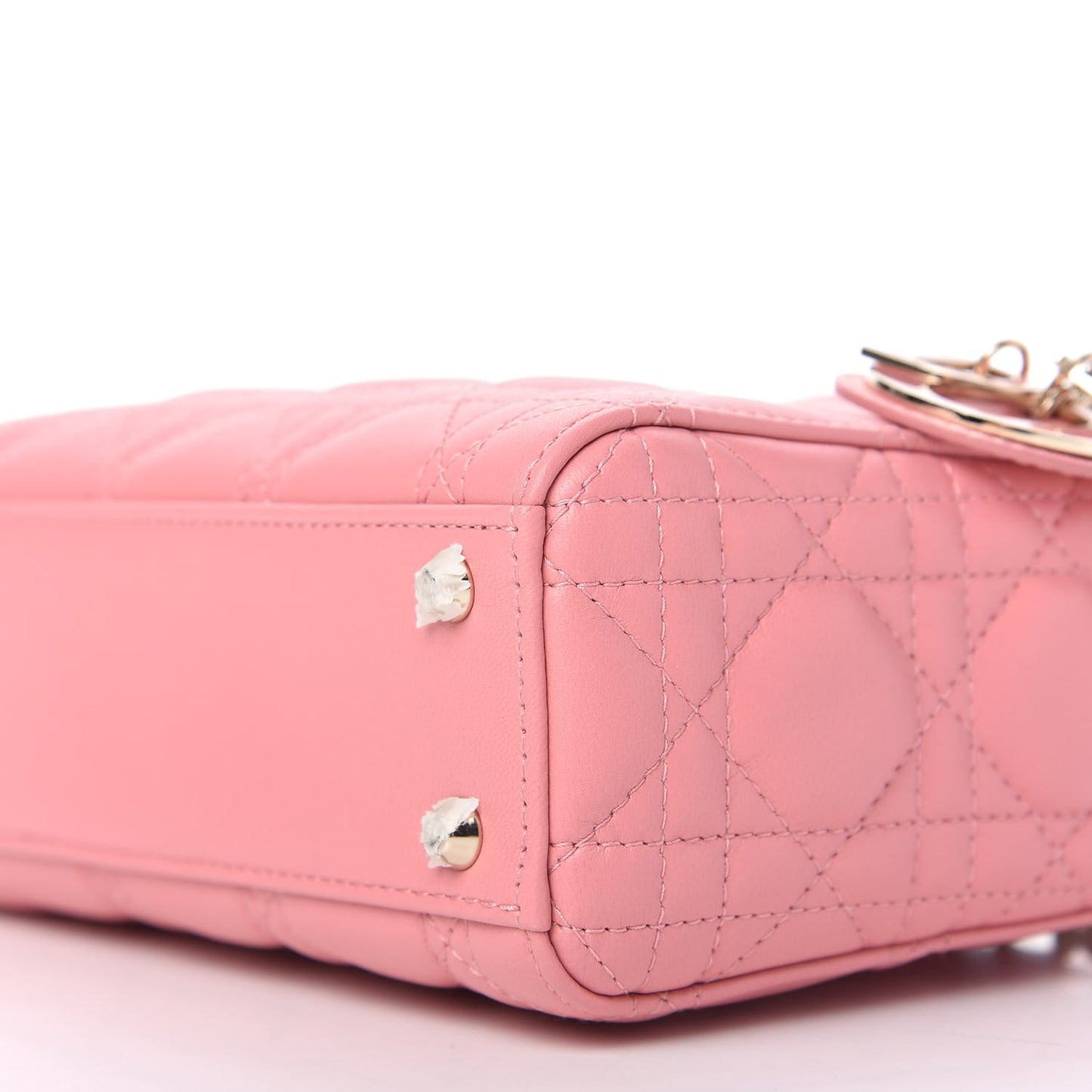 Lambskin Cannage Mini Lady Dior Pink