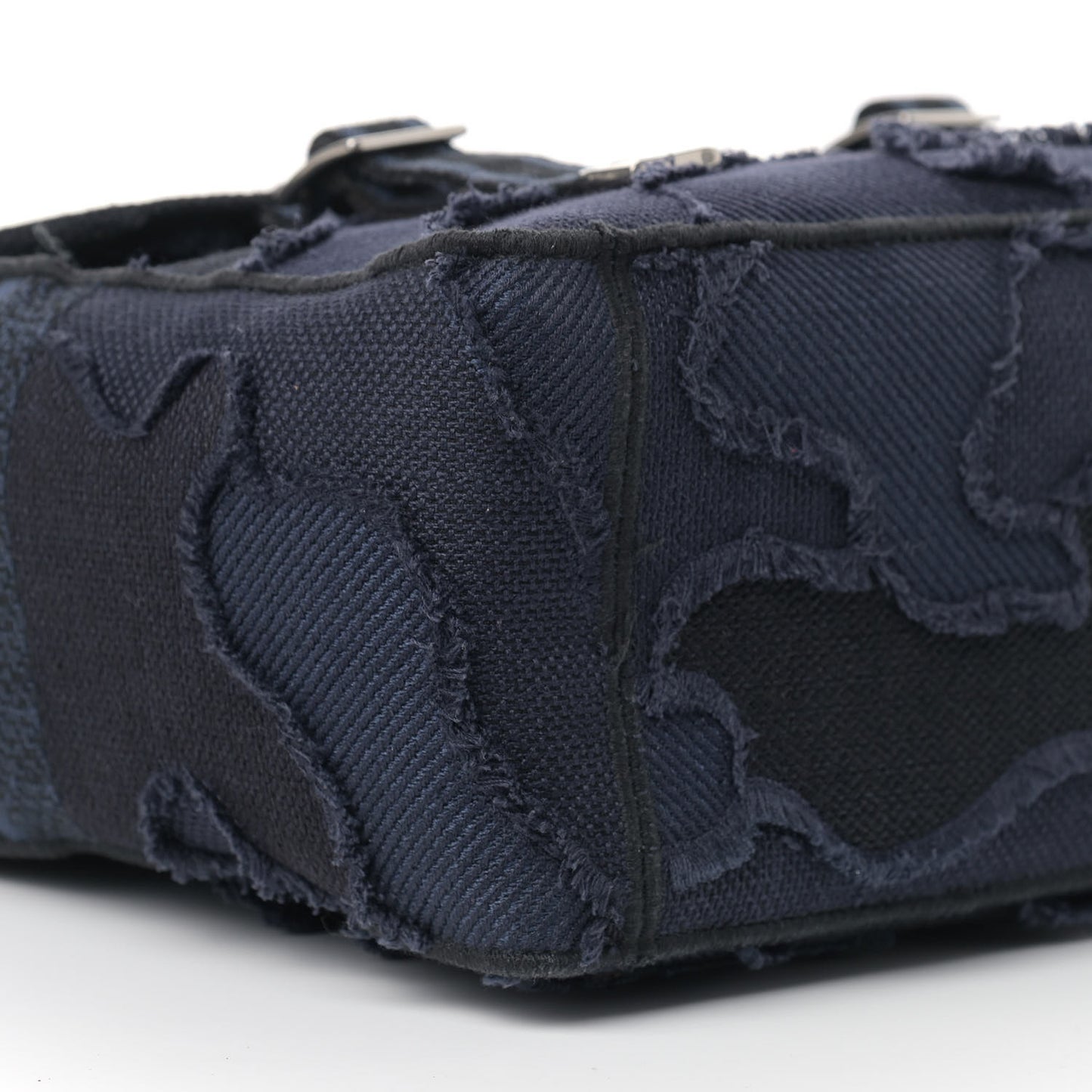 Canvas Embroidered Camouflage Diorcamp Messenger Navy