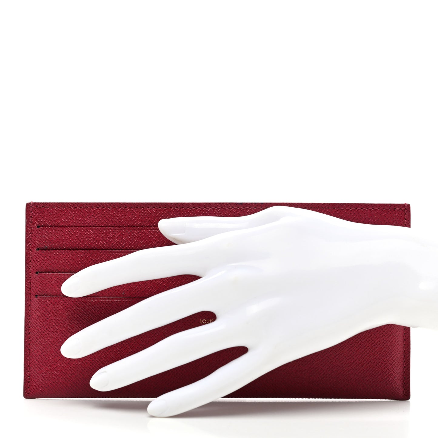 Calfskin Felicie Card Holder Insert Fuchsia