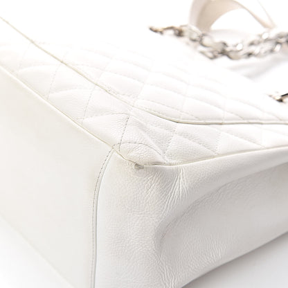 Chanel Caviar Quilted Grand Shopping Tote GST White 14 of 18
