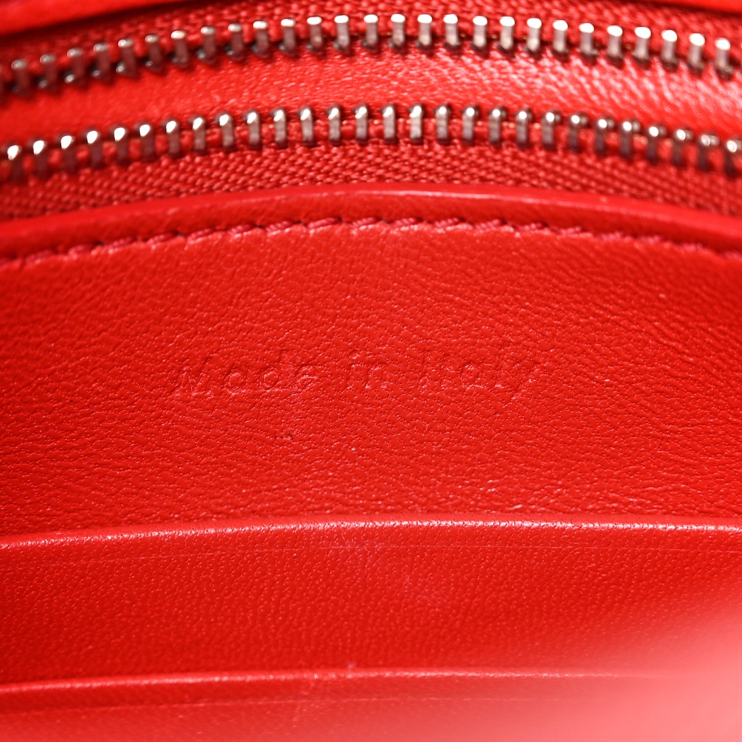 Celine Grained Calfskin Small Trotteur Coquelicot 7 of 16