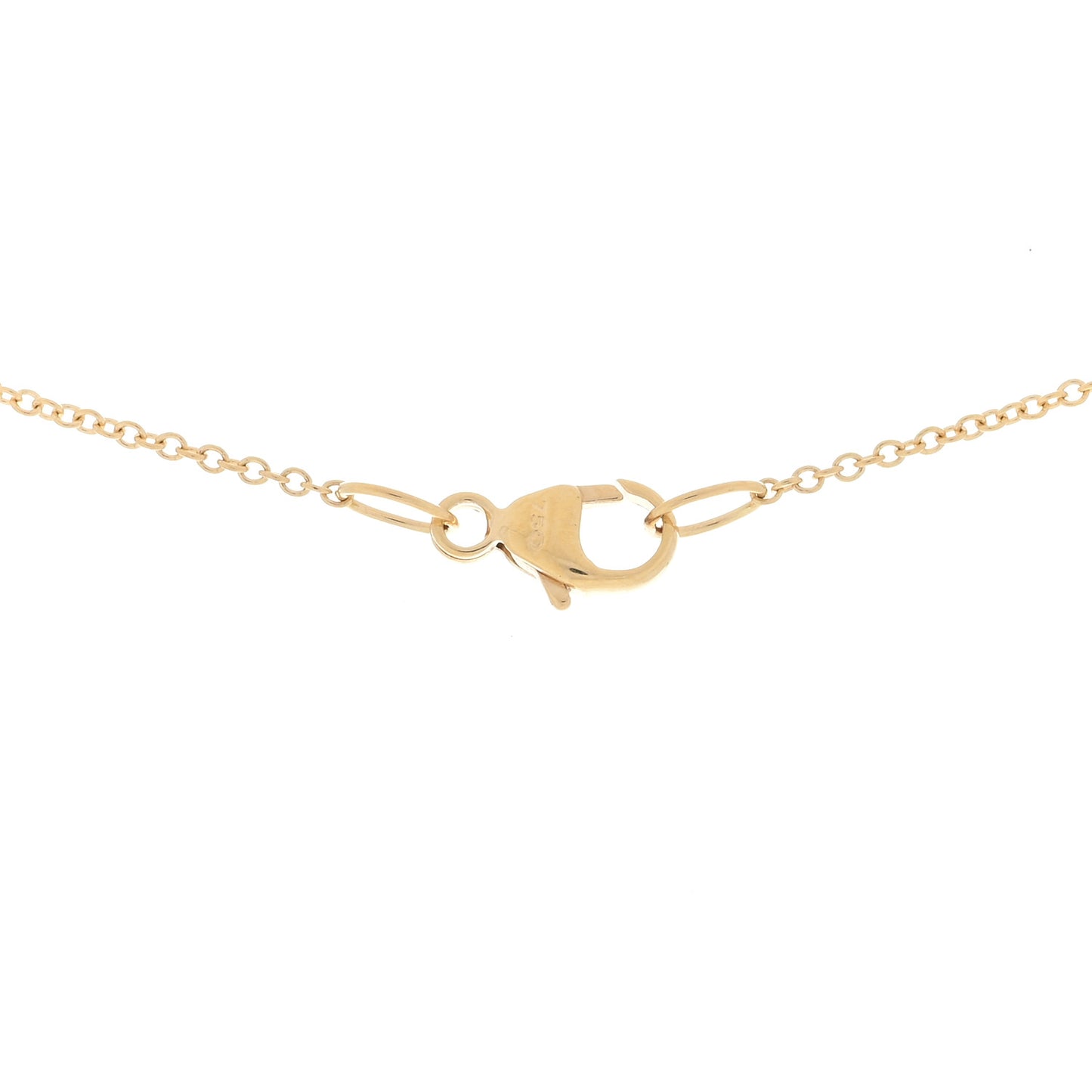 18K Yellow Gold Blue Sapphire Diamond Evil Eye Necklace