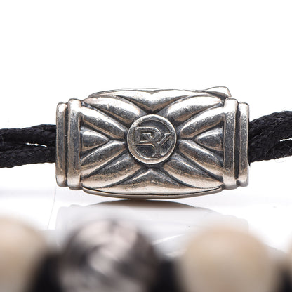 David Yurman Sterling Silver Riverstone 8mm Spiritual Beads Two Row Bracelet 5 of 5