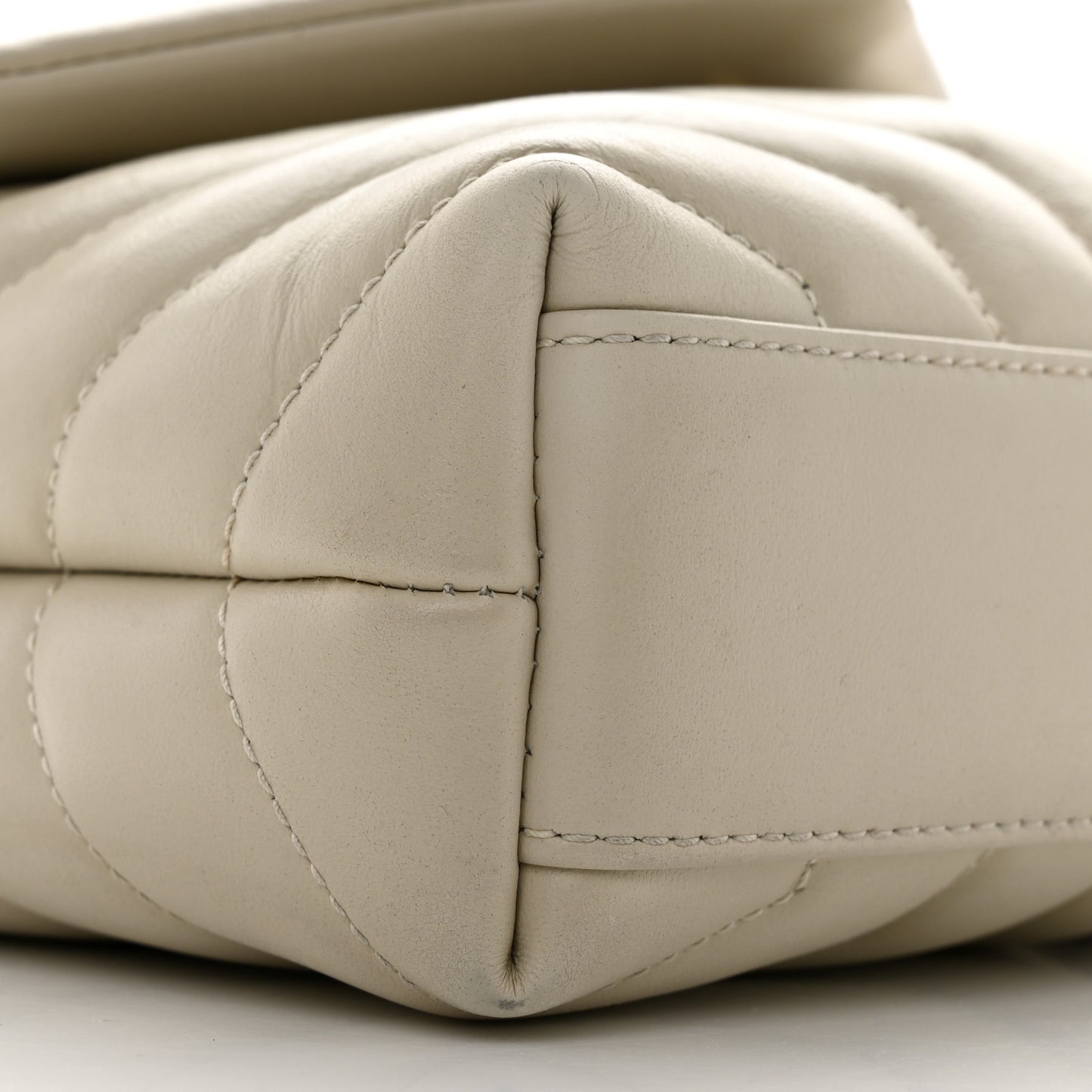 Calfskin Y Quilted Monogram Toy Loulou Crossbody Bag Crema Soft