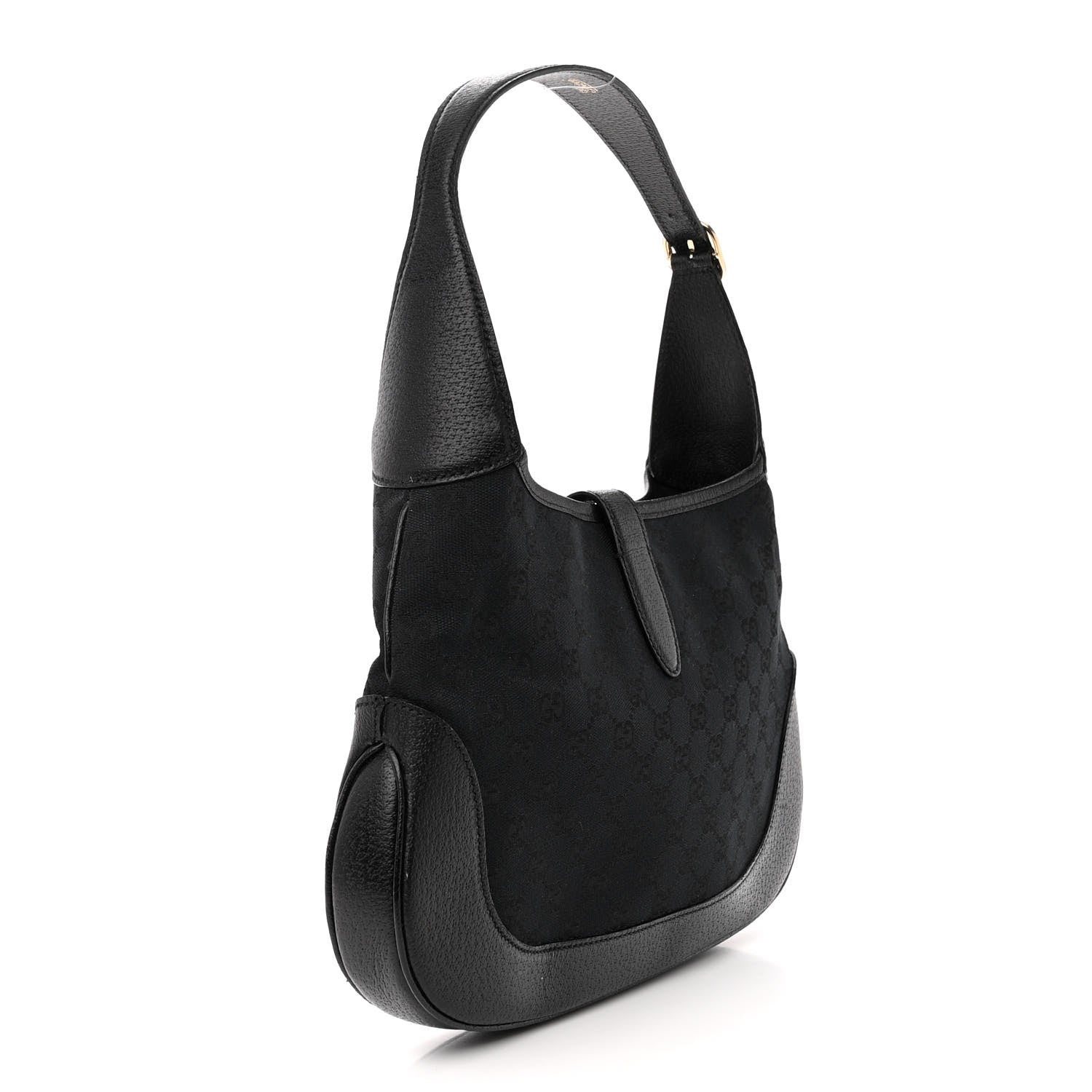 Gucci Monogram Small Jackie O Hobo Black 3 of 13