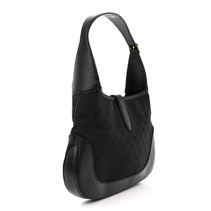Gucci Monogram Small Jackie O Hobo Black 3 of 13