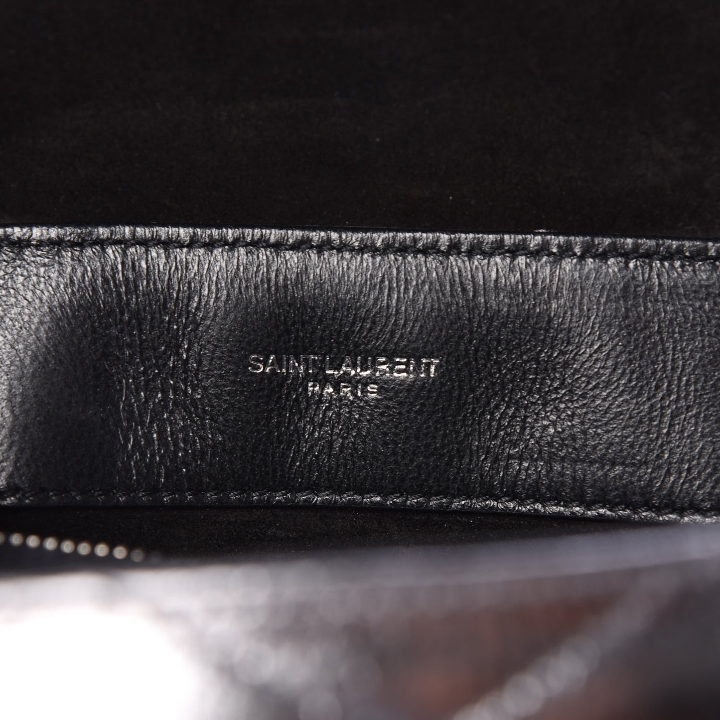 Metallic Calfskin Y Quilted Monogram Small Loulou Chain Satchel Acciaio