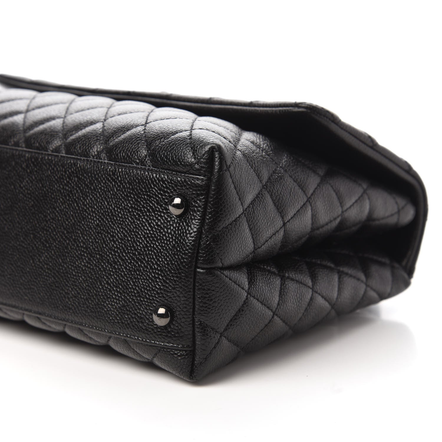 Chanel Caviar Quilted Medium Coco Handle Flap So Black 7 of 10