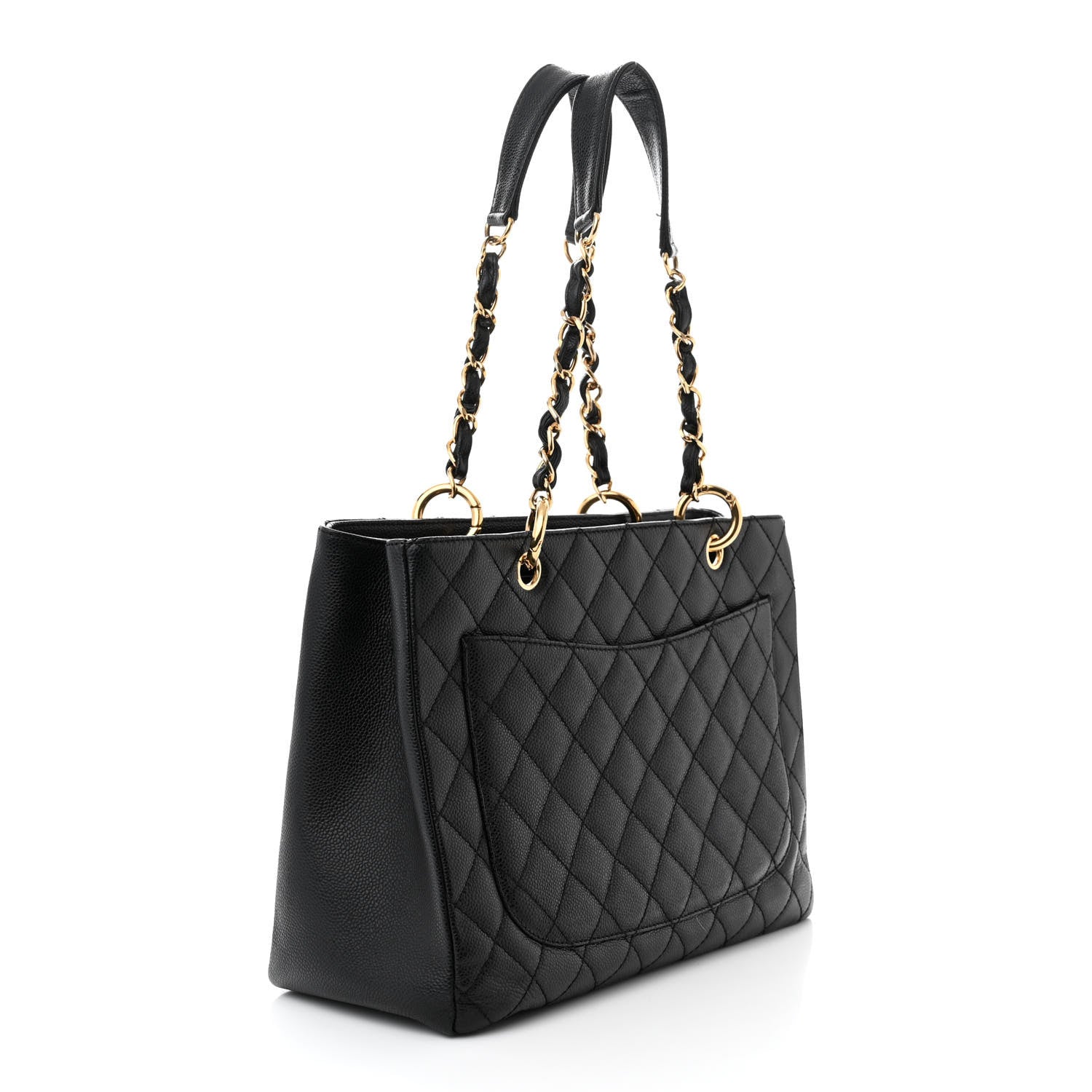Chanel Caviar Quilted Grand Shopping Tote GST Black 3 of 12