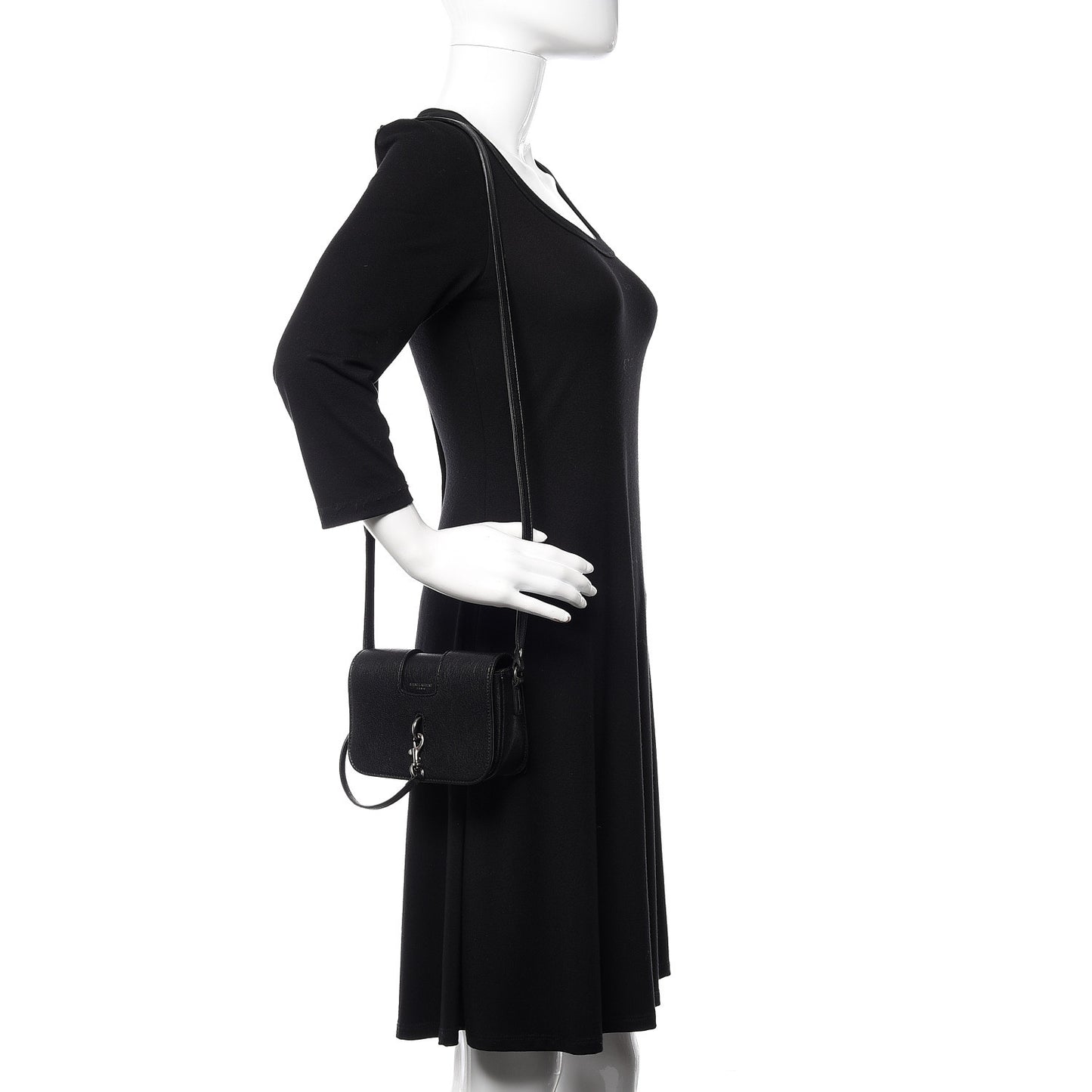 Lambskin Toy Charlotte Messenger Bag Black