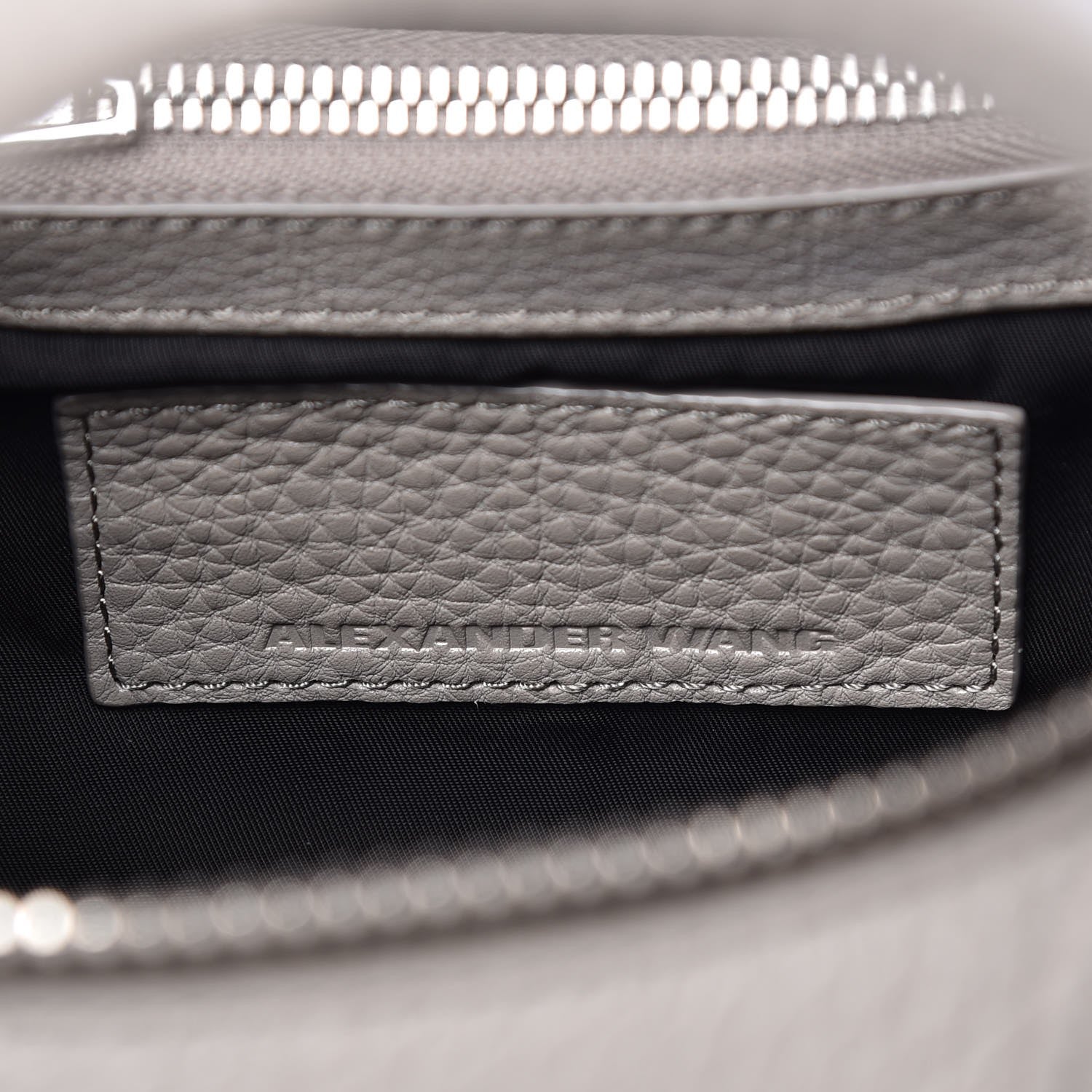 Alexander Wang Pebbled Lambskin Mini Rockie Gray Rhodium Hardware 7 of 7