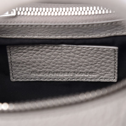 Alexander Wang Pebbled Lambskin Mini Rockie Gray Rhodium Hardware 7 of 7