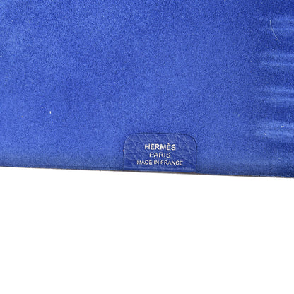 Hermes Togo Ulysse PM Notebook Cover Bleu Electrique 6 of 7