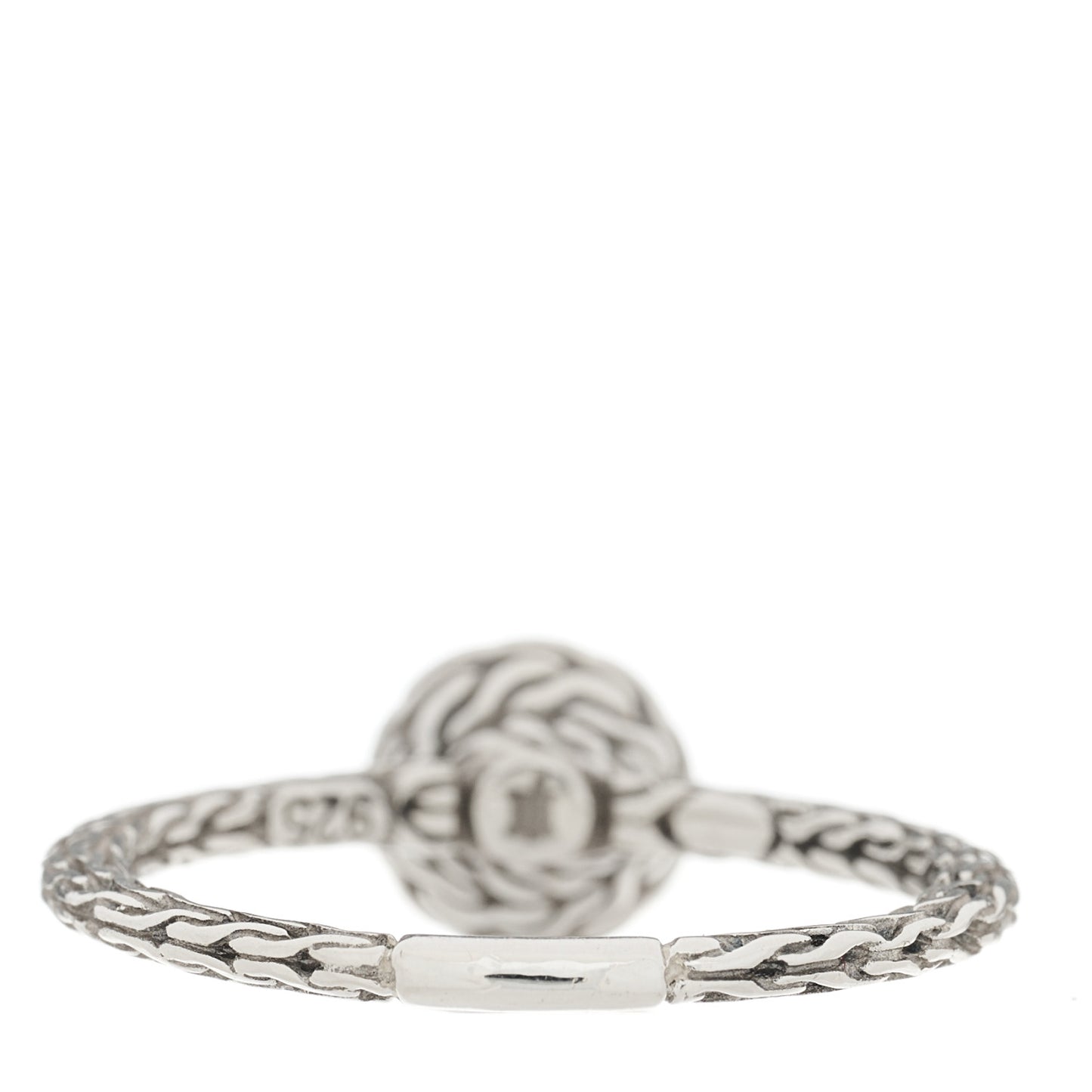 Sterling Silver Dot Hammered Ring 56 7.5