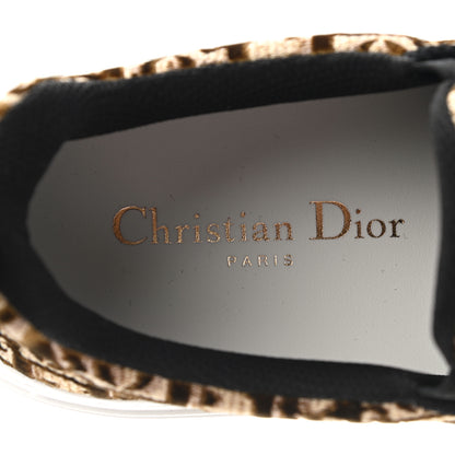 Christian Dior Velvet Oblique Womens Solar Slip On Sneakers 38 Bronze 6 of 8
