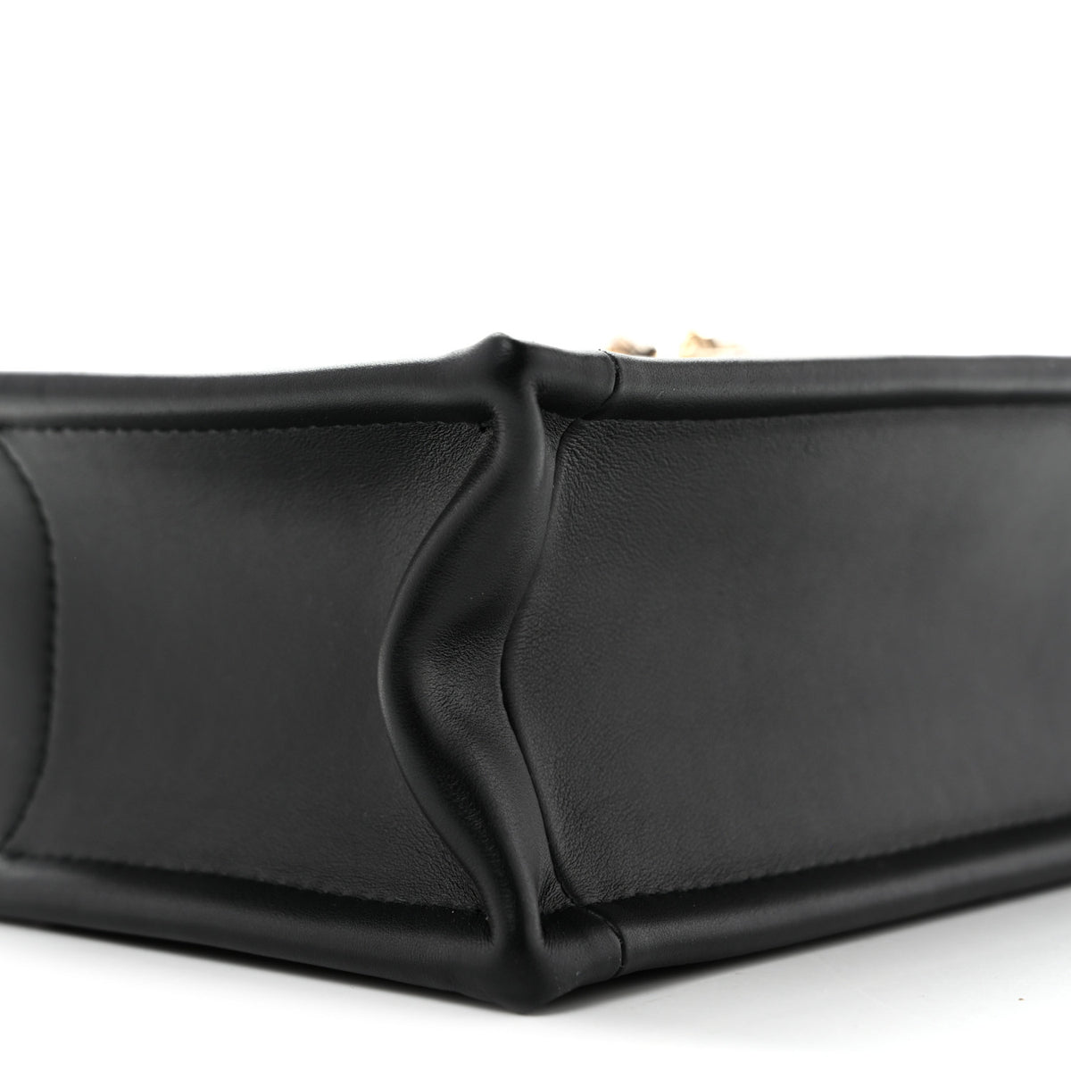Calfskin Macrocannage Mini Book Tote Black