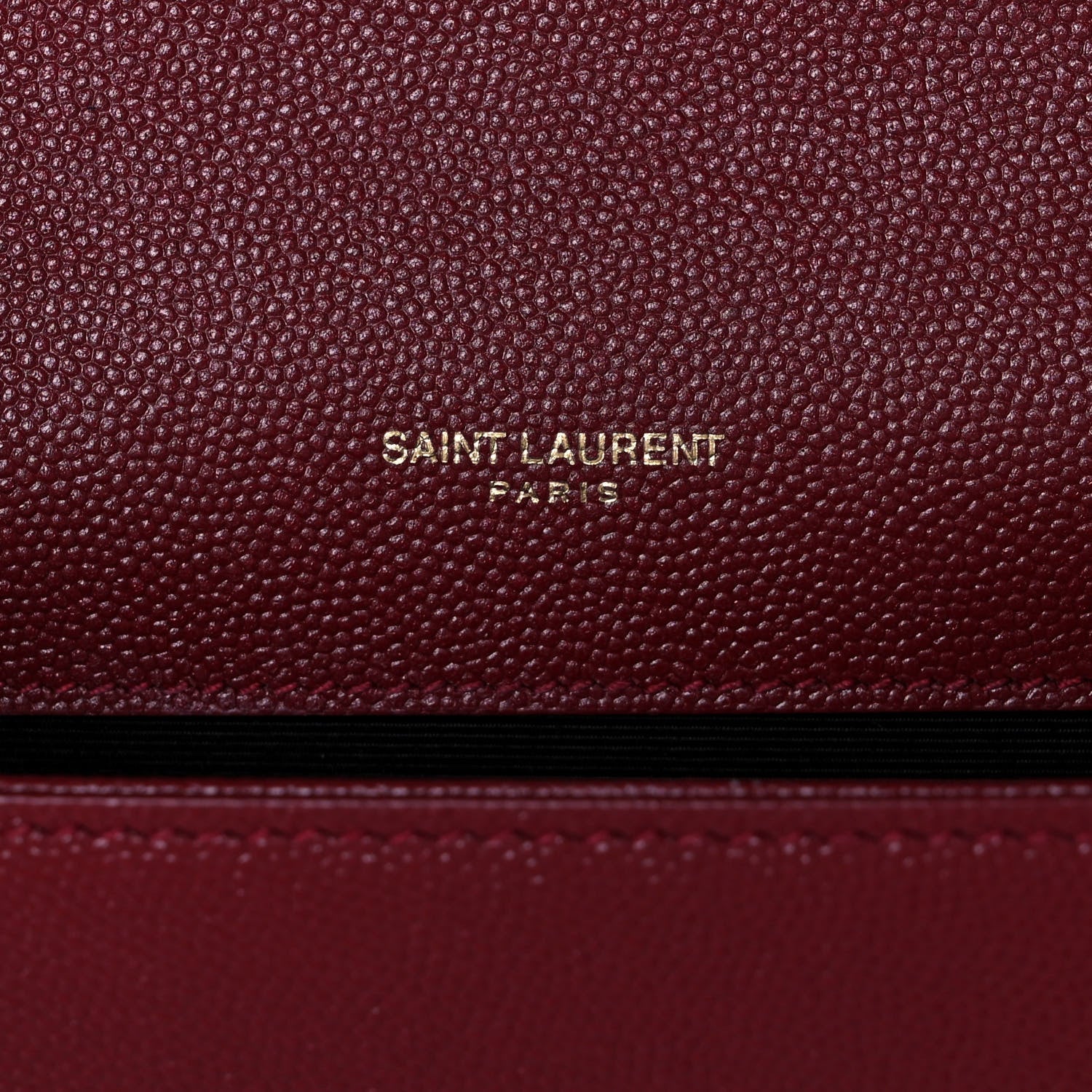 Saint Laurent Grain De Poudre Small Monogram Kate Satchel Rouge Eros 6 of 11
