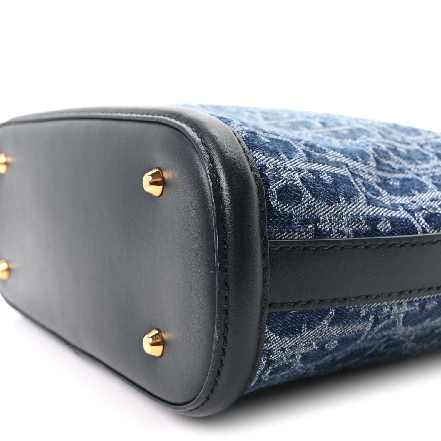 Christian Dior Denim Jacquard Oblique C'est Dior Bucket Bag Blue 9 of 9