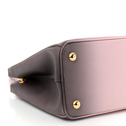 Prada Saffiano Lux Ombre Small Galleria Double Zip Tote Gradient Pink 9 of 10