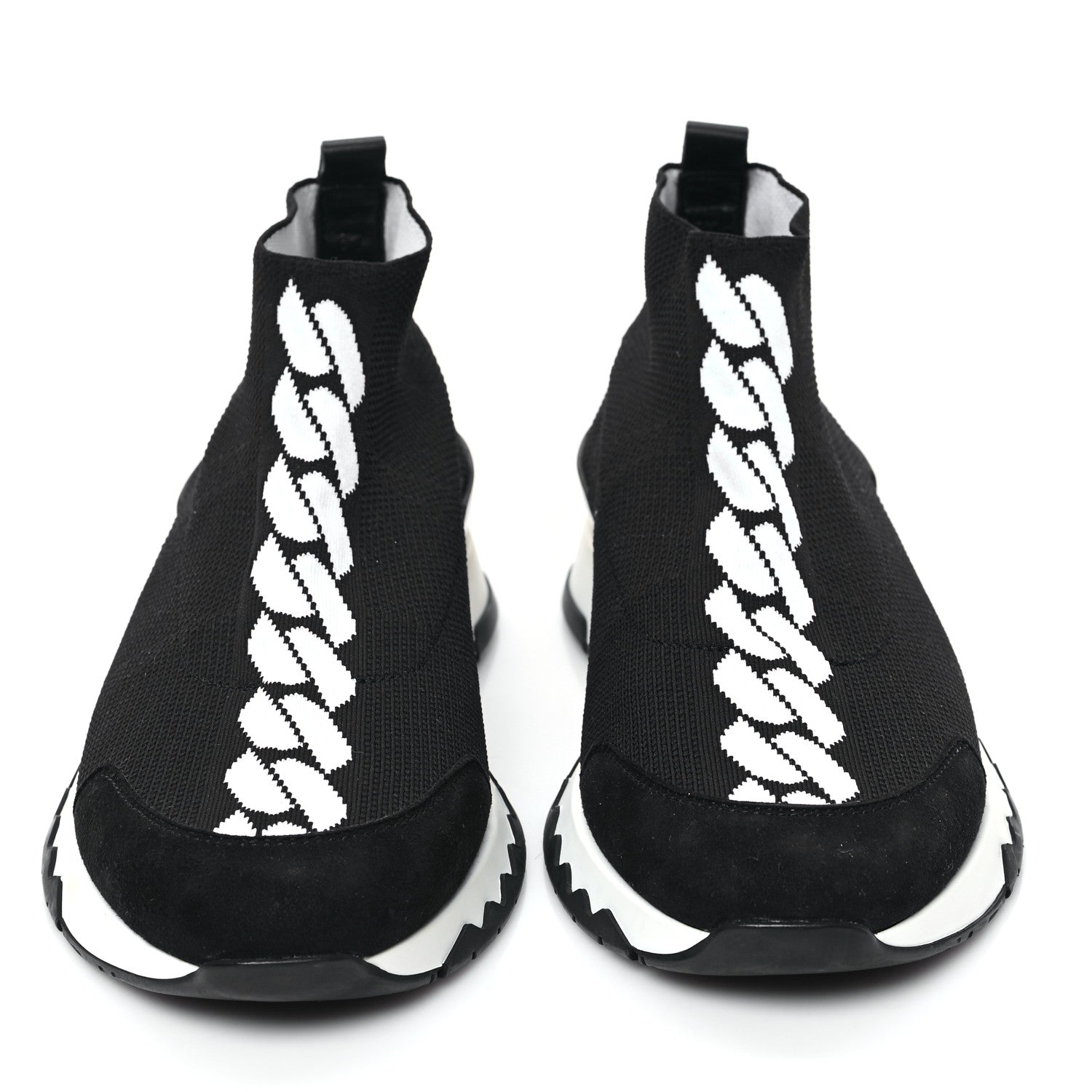 Hermes Mesh Volo Sneakers 37 Black 2 of 8