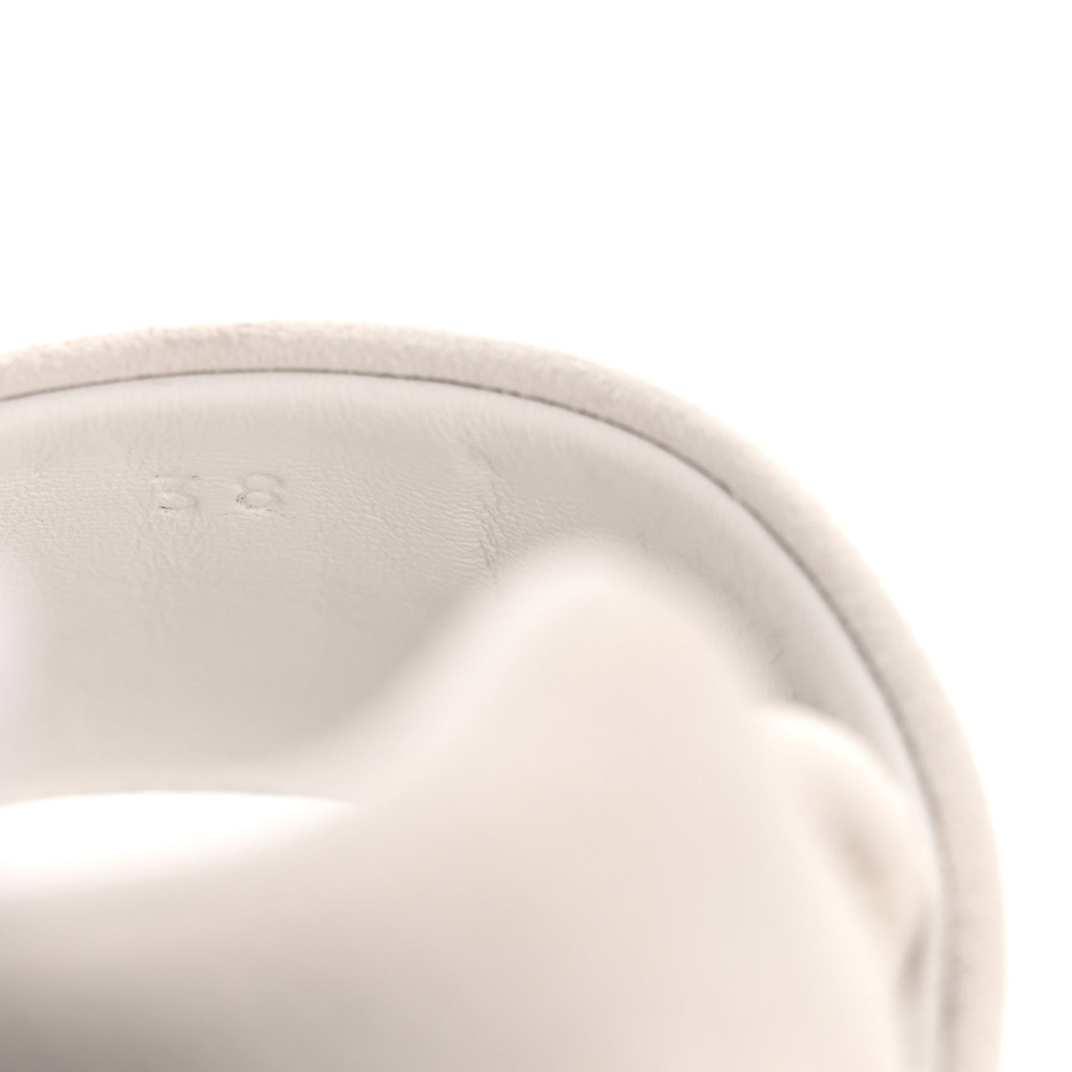 Hermes Suede Goatskin Mesh Fabric H Sneakers 38 White 16 of 20