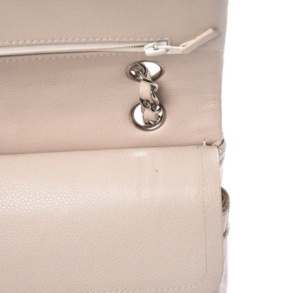 Chanel Caviar Quilted Medium Double Flap Light Grey 11 of 12