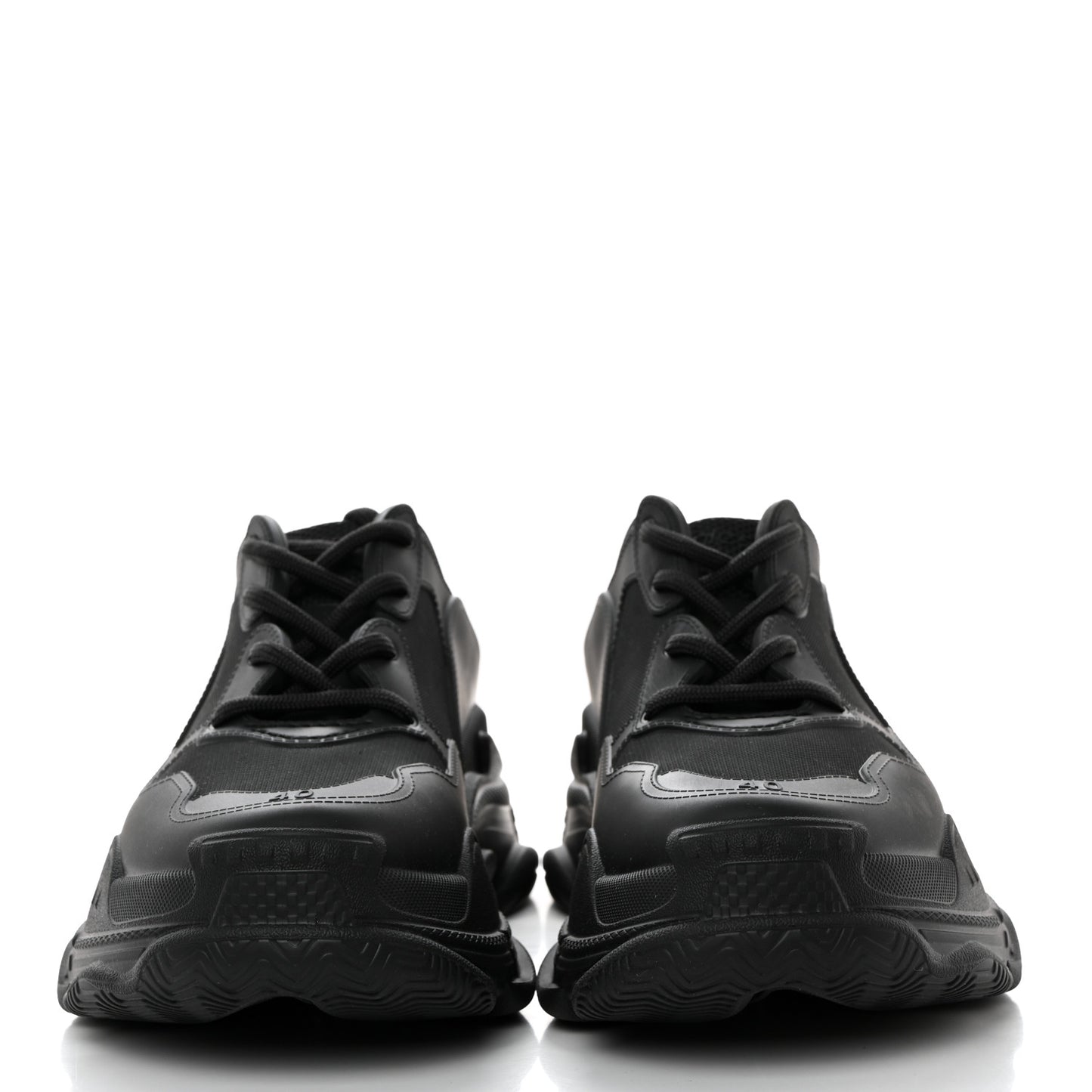 EVA Molded Mens Triple S Sneakers 40 Black