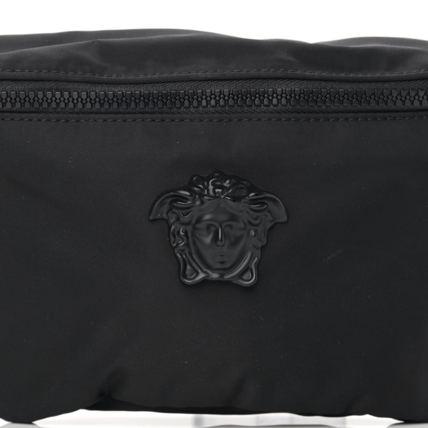 Nylon Palazzo Medusa Belt Bag Black
