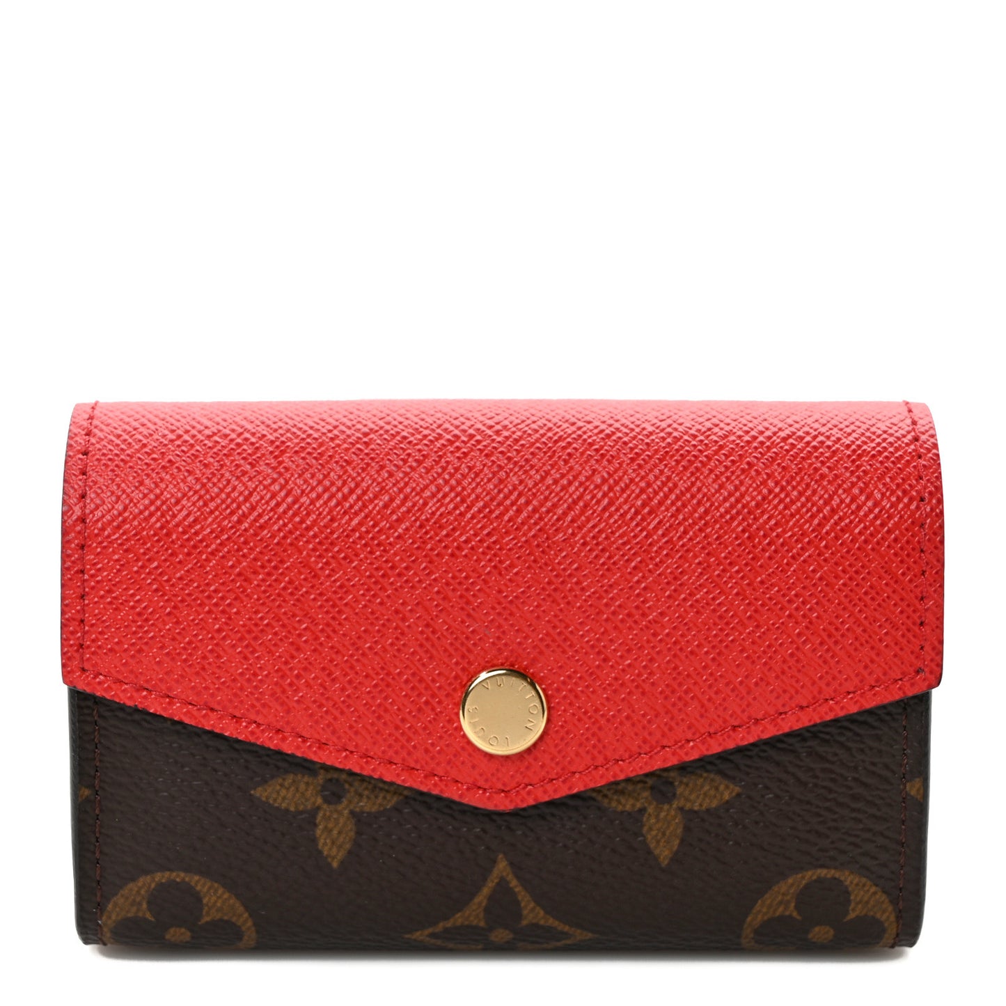 Monogram Sarah Multicartes Coquelicot