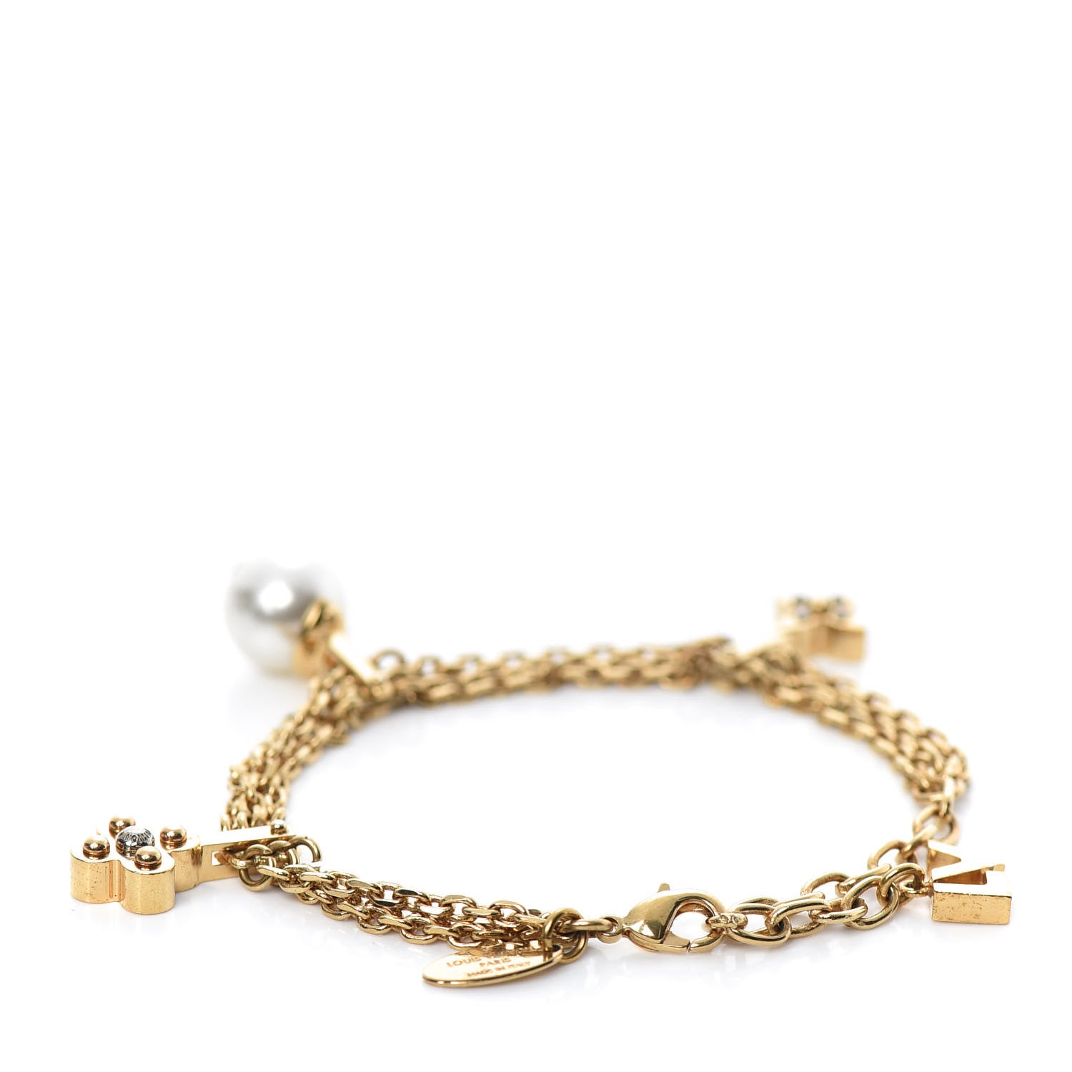 Louis Vuitton Pearl Charmy Bracelet Gold 3 of 5