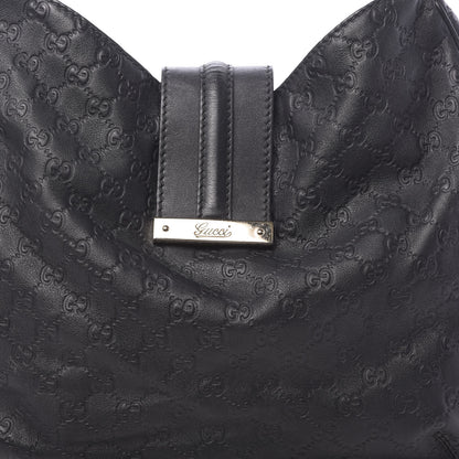 Gucci Guccissima Large New Ladies Web Hobo Black 13 of 15
