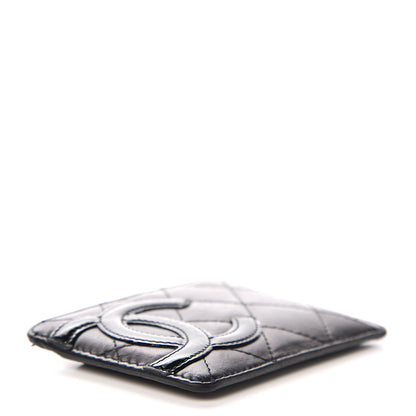 Chanel Calfskin Quilted Cambon Card Holder Black 3 of 7