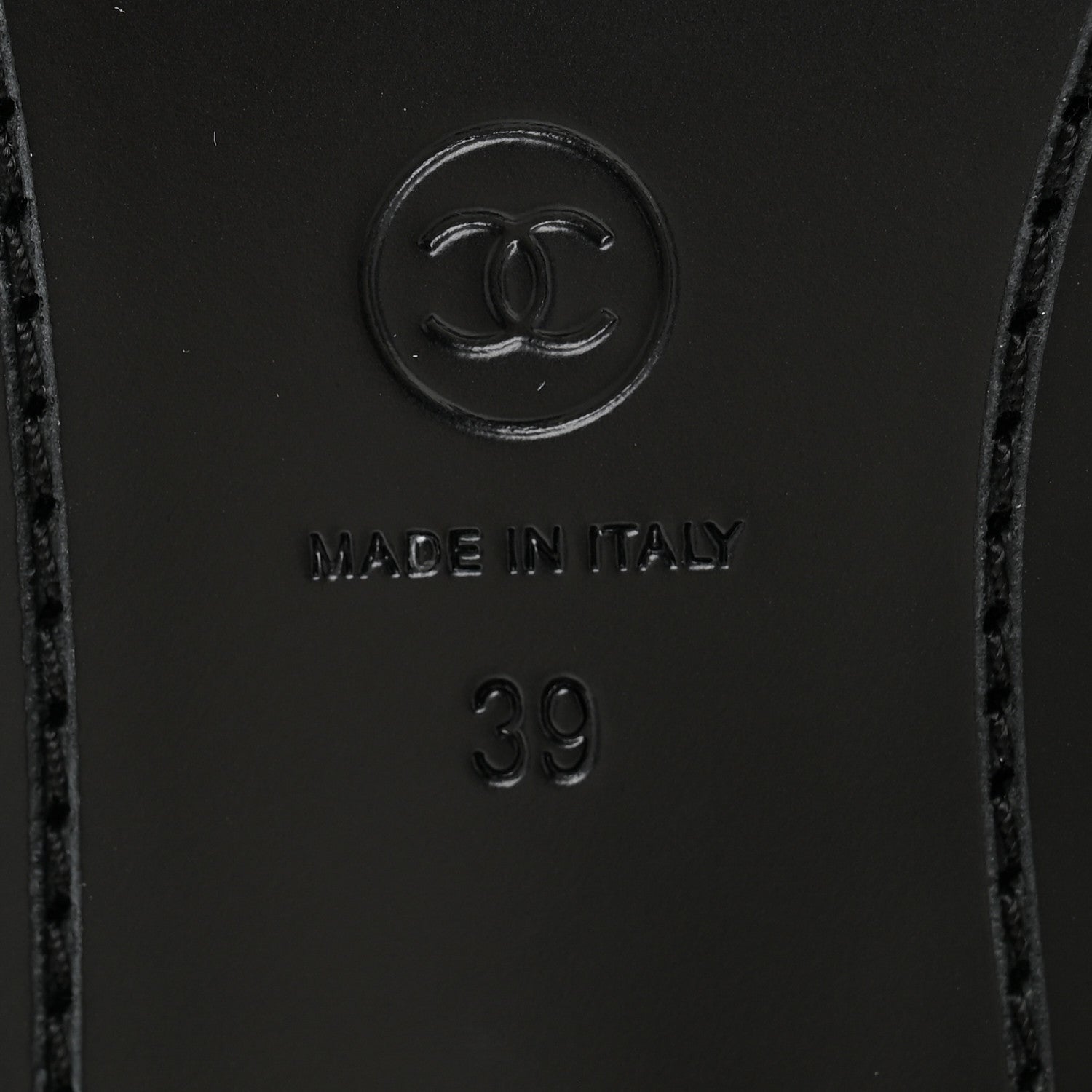 Chanel Calfskin Crystal Slingback Loafers 39 Black 7 of 9