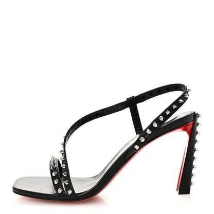 Christian Louboutin Nappa Rosa Condorapik 85 Spike Sandals 39 Black 1 of 7