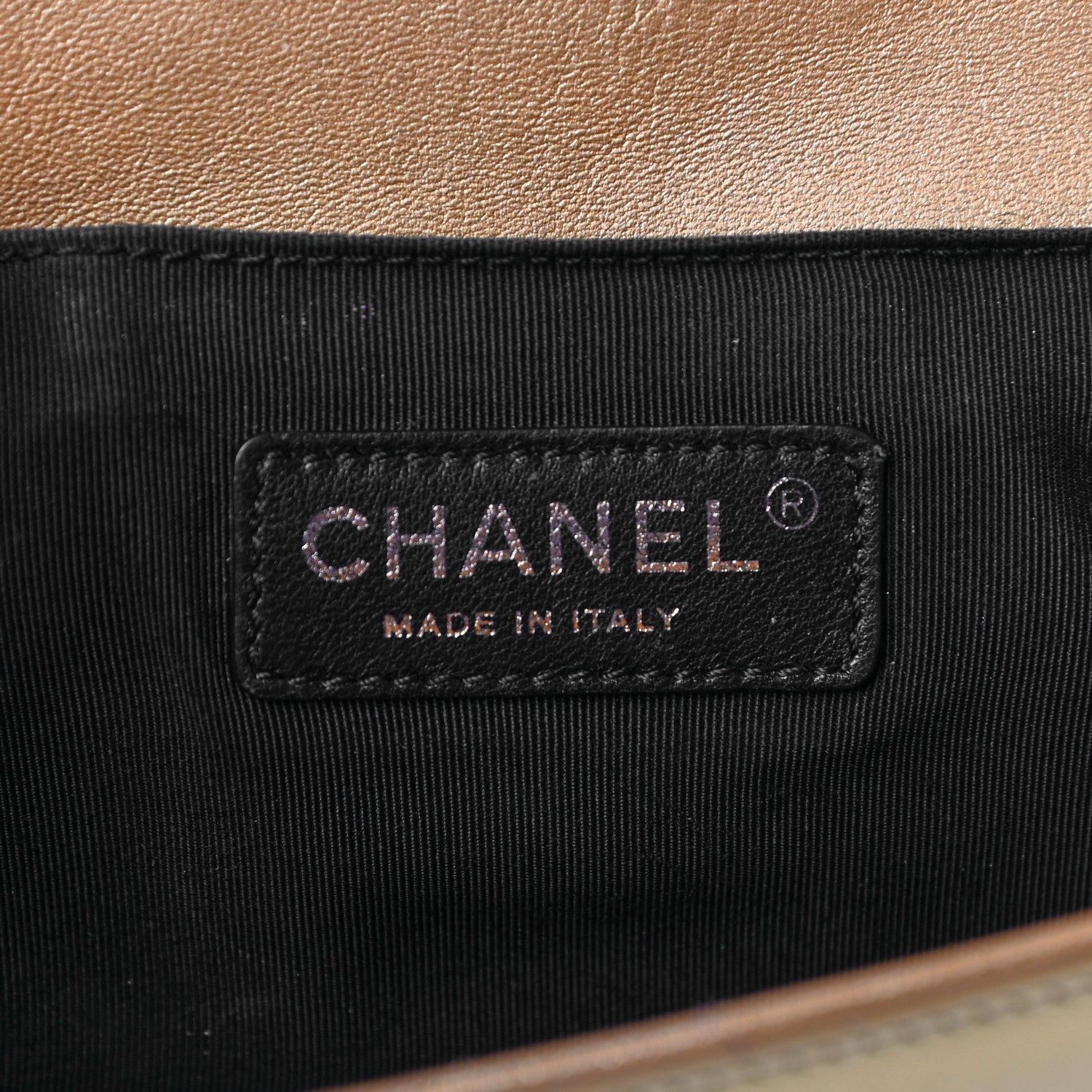 Chanel Metallic Patent Calfskin Quilted Medium Boy Flap Gold 6 of 26