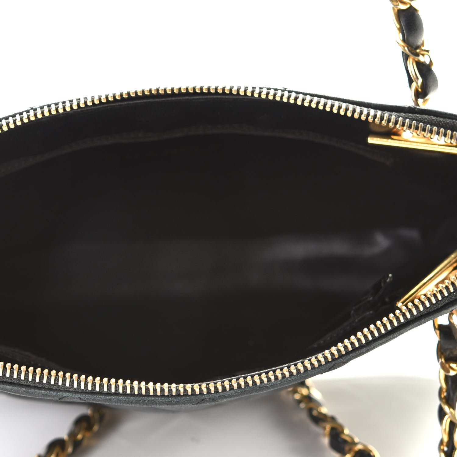 Chanel Lambskin Quilted Shoulder Bag Navy Blue 8 of 10