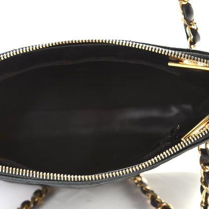 Chanel Lambskin Quilted Shoulder Bag Navy Blue 8 of 10