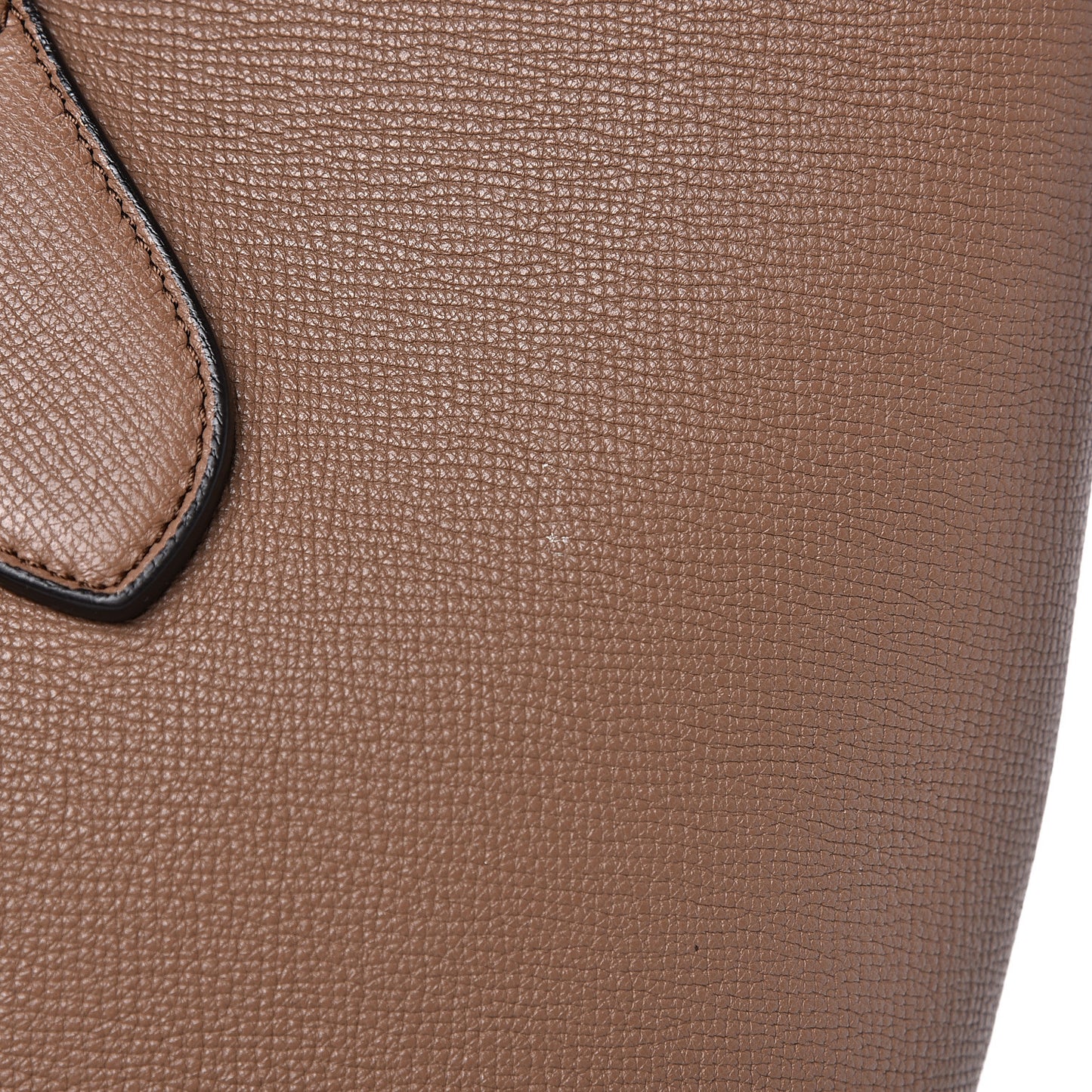 Grainy Calfskin Medium Honeybrook Tote Dark Sand