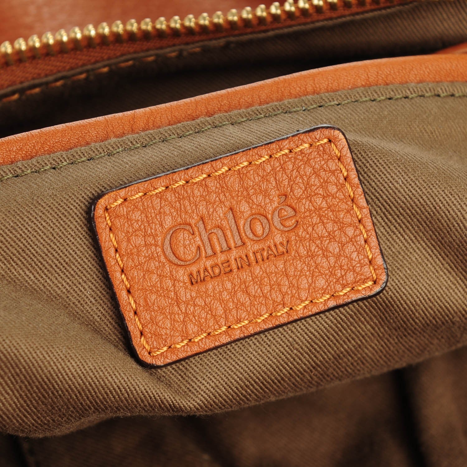 Chloe Calfskin Large Marcie Satchel Tan 6 of 8