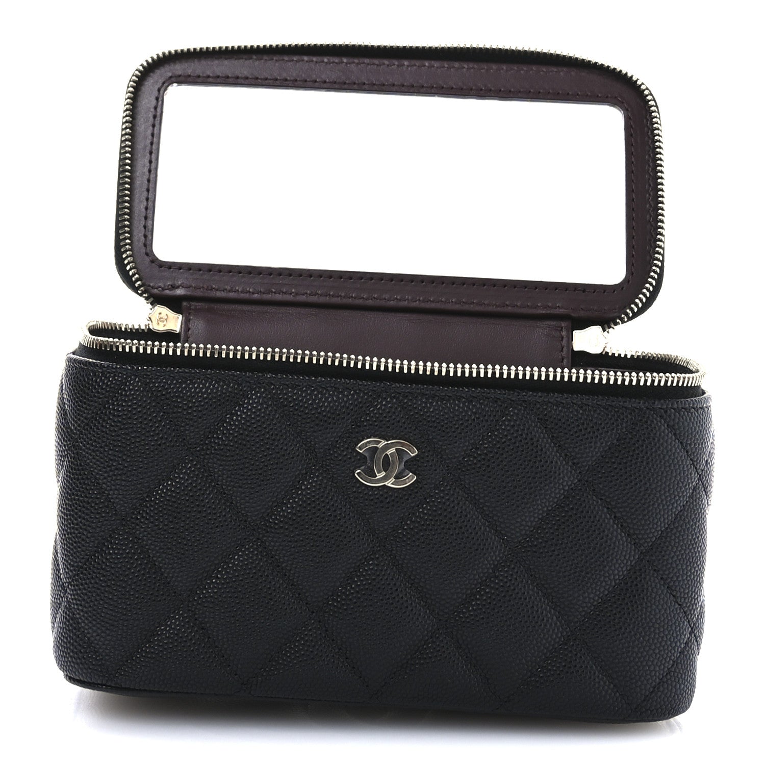 Chanel Caviar Quilted Small Vanity Case With Chain Black 3 of 12
