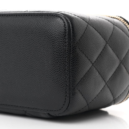 Chanel Caviar Quilted Small Vanity Case With Chain Black 10 of 11