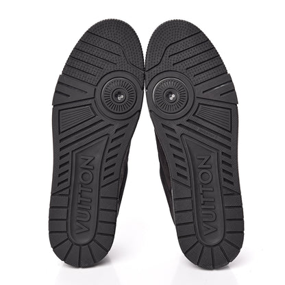 Louis Vuitton Suede Uniform Sneakers 10.5 Black 5 of 7