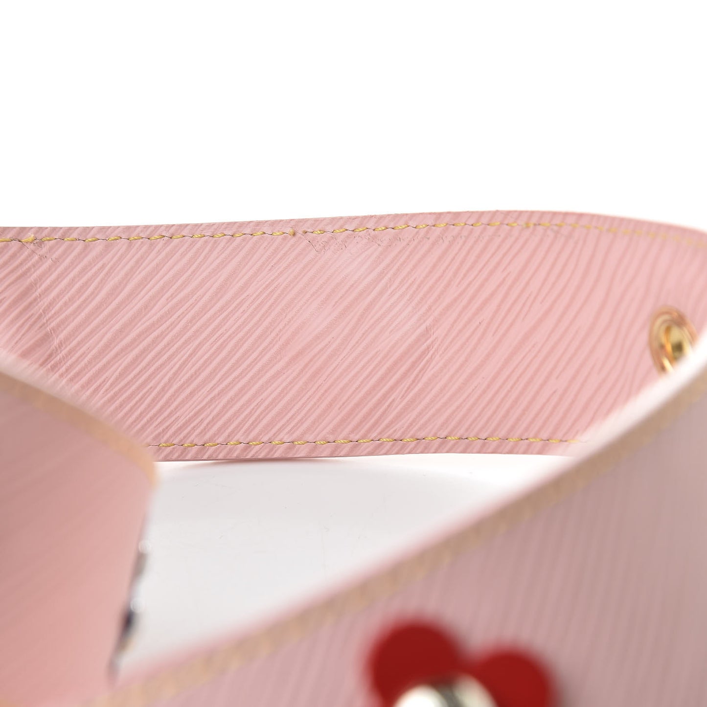 Epi Mechanical Flowers Bandouliere Shoulder Strap Rose Ballerine