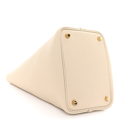 Hermes Taurillon Clemence Picotin Lock 18 PM Beton 4 of 11