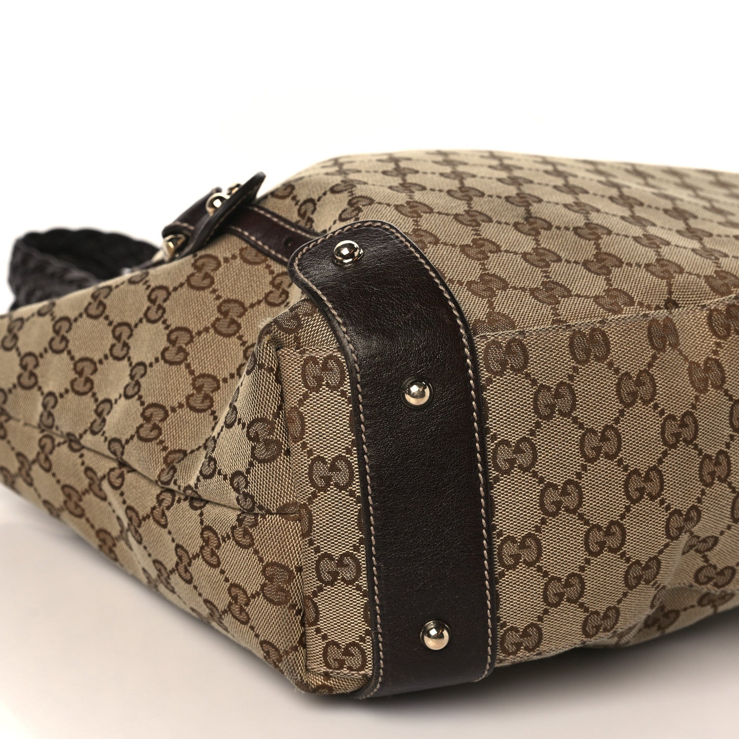 Gucci Monogram Medium Pelham Shoulder Bag Dark Brown 8 of 9