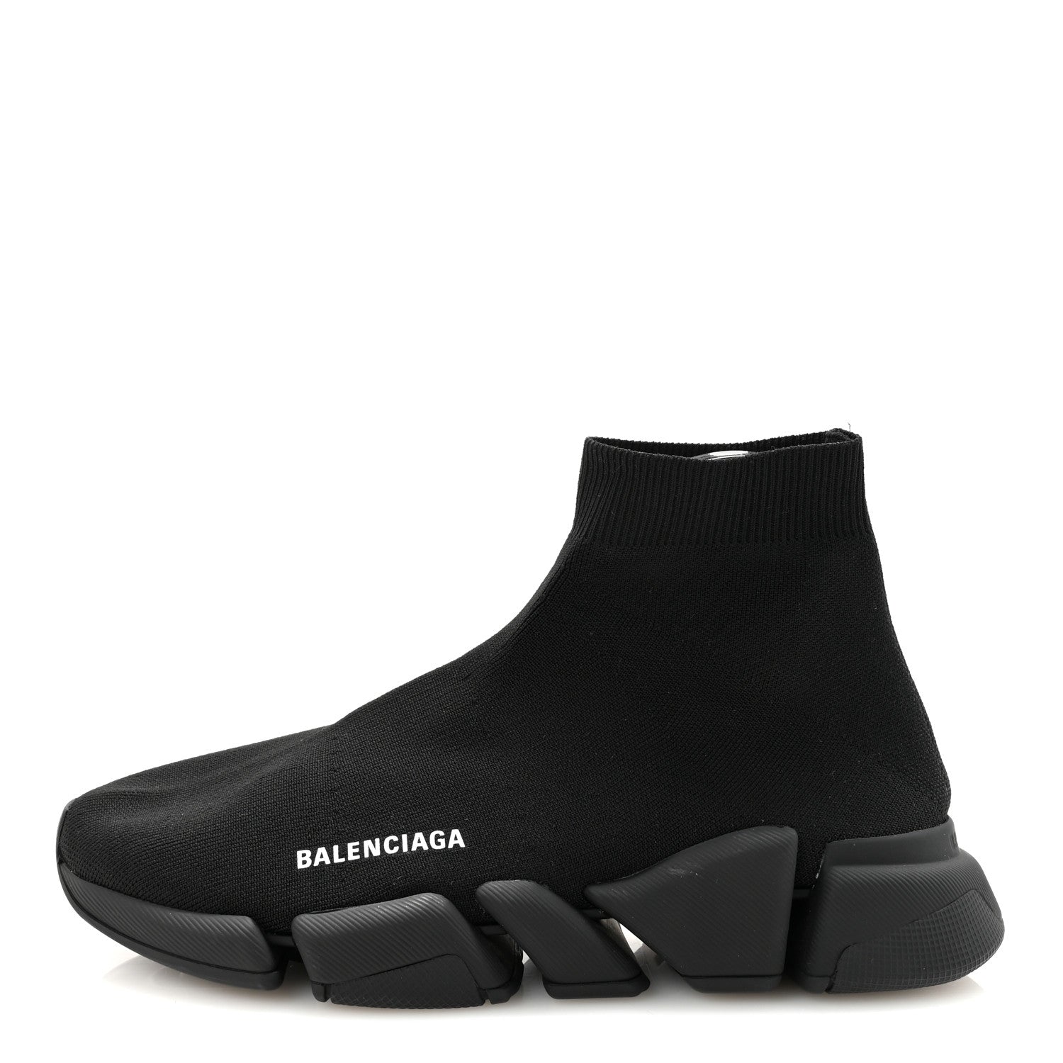 Balenciaga Neoprene Knit Mens Speed Sneakers 41 Black White 1 of 9