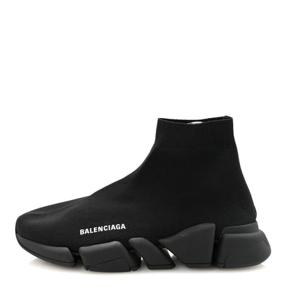 Balenciaga Neoprene Knit Mens Speed Sneakers 41 Black White 1 of 9