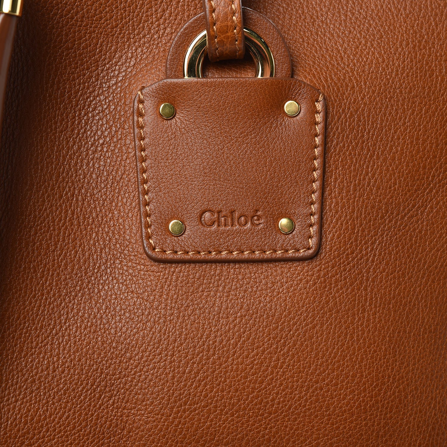 Chloe Smooth Calfskin Medium Vick Tote Caramel 6 of 9
